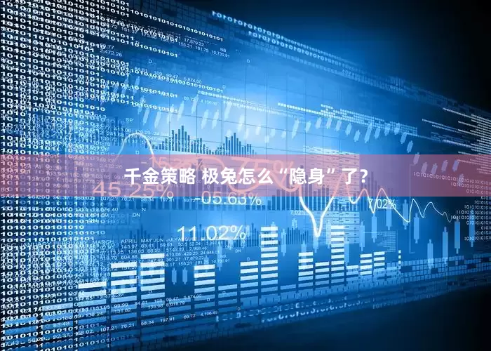 千金策略 极兔怎么“隐身”了？