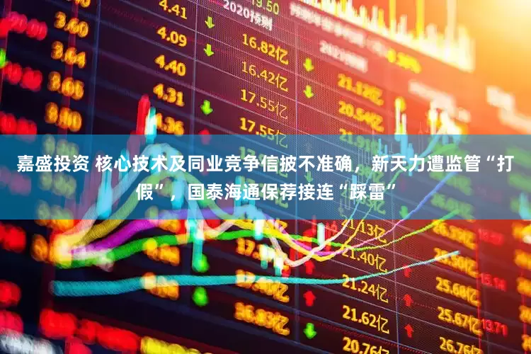 嘉盛投资 核心技术及同业竞争信披不准确，新天力遭监管“打假”，国泰海通保荐接连“踩雷”